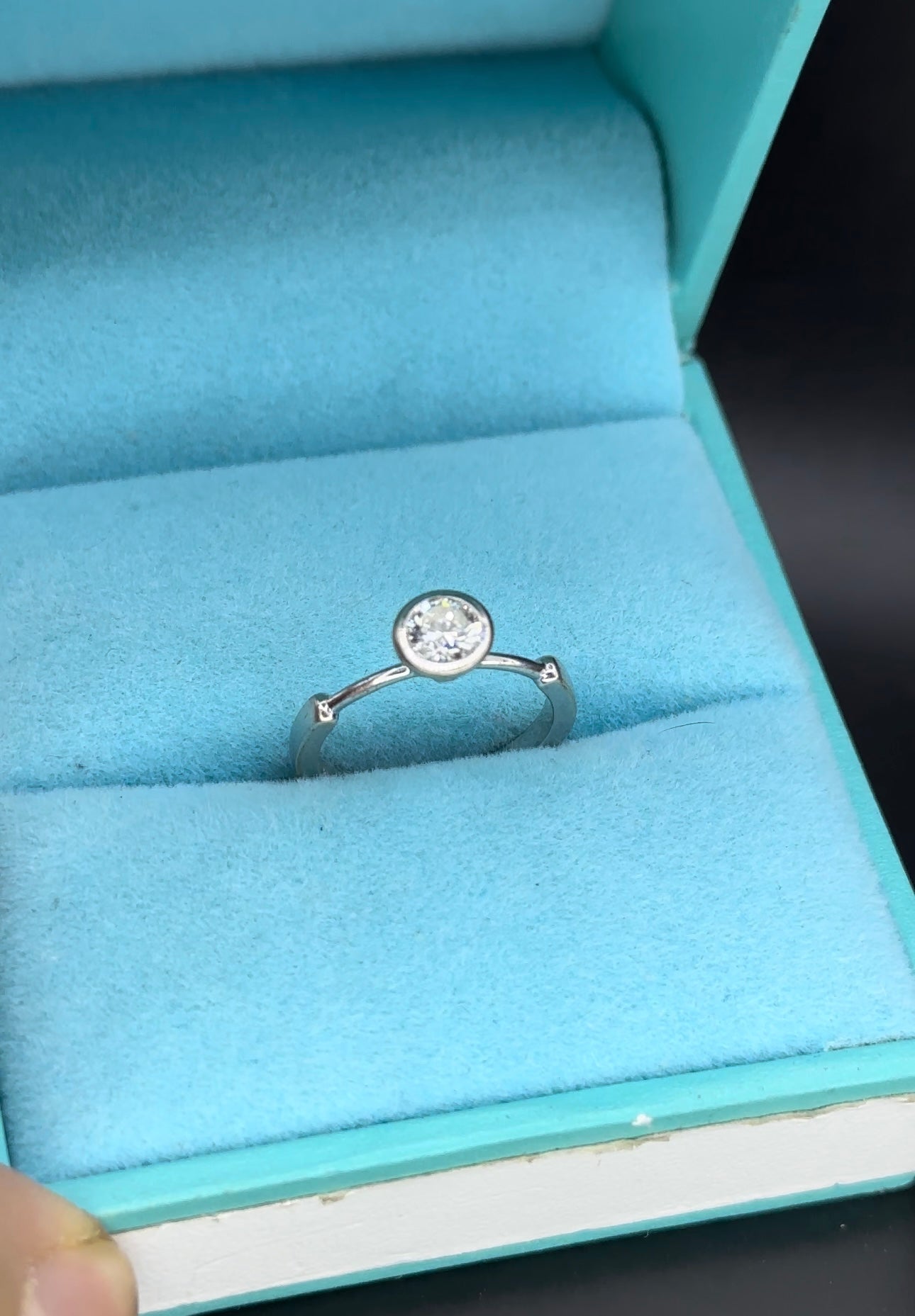 Anillo solitario .35 pts