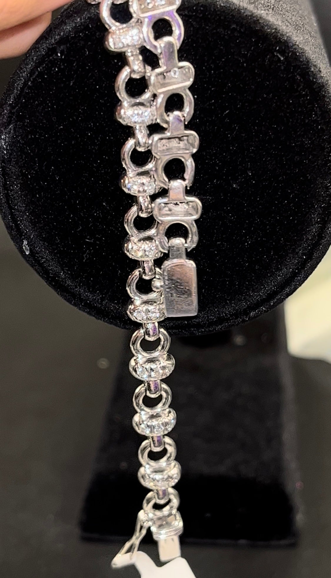 Pulsera diamantes oro blanco 18kts