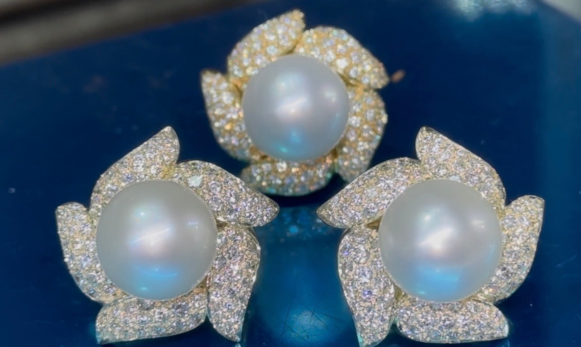 Juego aretes y anillo