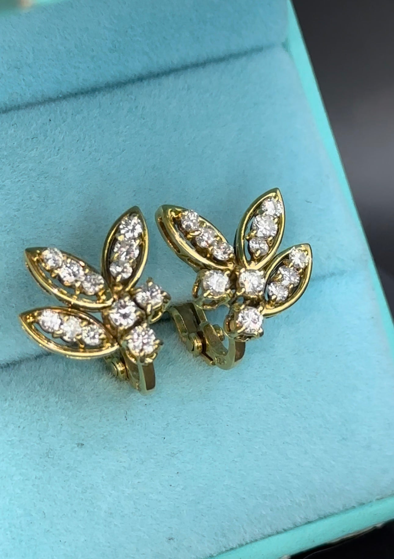 Aretes presión oro 18kts