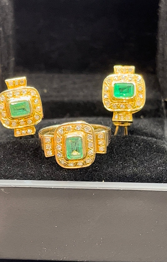Conjunto dama oro 18kts