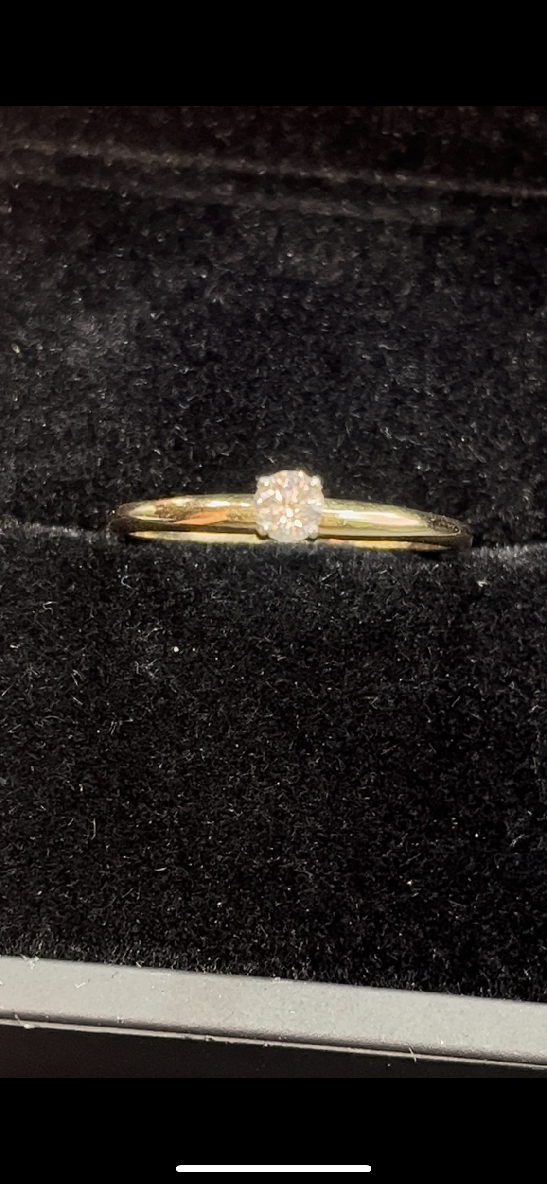 Anillo solitario oro 14kts